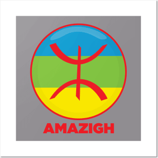 AMAZIGH FLAG Posters and Art